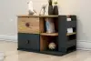 Valentino Nightstand with Drawer - Atlantic Pine & Anthracite