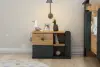 Valentino Nightstand with Drawer - Atlantic Pine & Anthracite