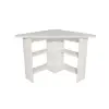 Gredos Computer Desk with Shelves - White