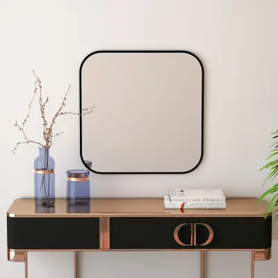 Atlantis Floating Mirror - Black