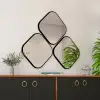 Atlantis Floating Mirror Set of 3 - Black