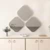 Atlantis Floating Mirror Set of 3 - White